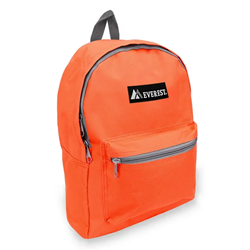 Basic Backpack in Tangerine