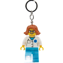 Lego Female Doctor Keychain Light Medical Professionals