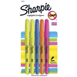 Sharpie Highlighter 5 Pack Assorted