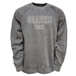 Reese Crew Sweatshirt in Diesel Grey w/ Ozarks Tech Logo
