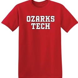 Red Tee w/ White Ozarks Tech Logo