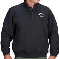 RQ Paramedicine 1/4 Zip Job Shirt Navy