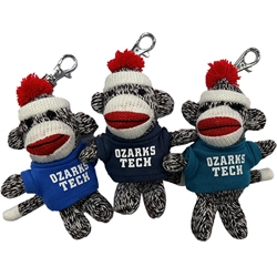 Sock Monkey Keychain - Multiple Colors