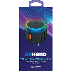 OhHand Vibrant LED Wall Charger