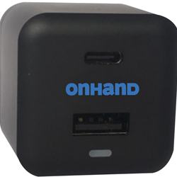 OnHand Wall Charger Black USB-A USB-C