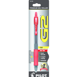 G2 Retractable Gel Ink Roller Ball Pen Red .7mm