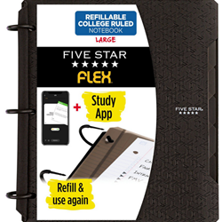 Five Star Rfillable Notebook Black