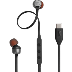 JBL Tune 310C Wired USB-C Earbuds in Black