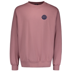 Unisex Crewneck in Orchid Ice W/ Navy Logo