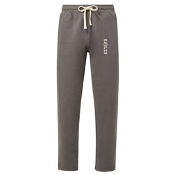 Unisex Open Bottom Fleece Pant in Vintage Granite