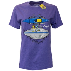 Ringspun Tee in Purple w/ Alien Graphic