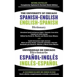 THE UNIVERSITY OF CHICAGO SPANISH-ENGLISH DICTIONARY -$10.00