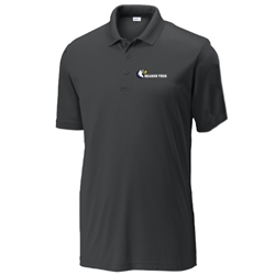 Sport Tek Mens Competitor Polo in Iron Grey w/ Ozzzy Ozarks Tech Logo