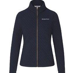 Full Zip in Navy w/ Gold Zipper & Embroidery