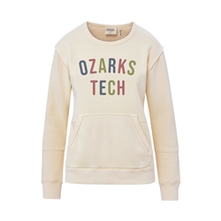 Ladies Coastal Color Crew in Vanilla