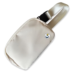 Belt Bag with medallion in Cream