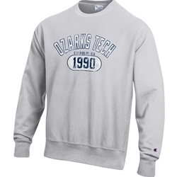 Reverse Weave Crew in Silver Grey - Champion