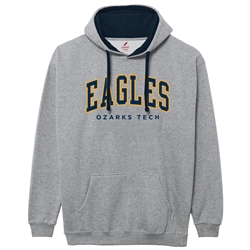 Essential Colorblock Hood in Heather and Navy