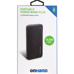 OnHand Powerbank 10,000MAH Black