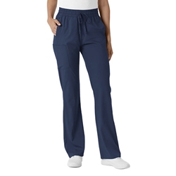 RQ Ladies Bootcut Scrub Pant in Navy