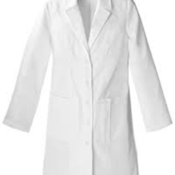 RQ WHITE LAB COAT LARGE