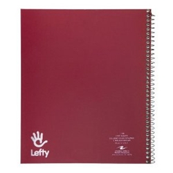 Lefty Notebook 9x11 100 Sheet 1 Subject Perforated