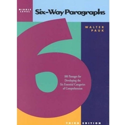 SIX-WAY PARAGRAPHS MIDDLE LEVEL