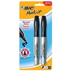 BIC Mark-It Chisel 2pk - Black