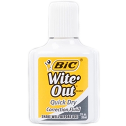white out correction fluid