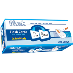 Barcharts: 1000 Blank Flash Cards