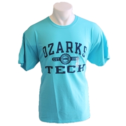 GO TO OTC TEE WITH NAVY LOGO IN LIGHT BLUE