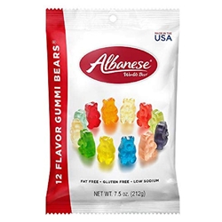 Albanese 12 Flavors Gummi Bears 7.5oz