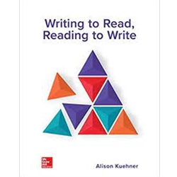 ADDITIONAL ENG 100 PRINT WRITING TO READ, READING TO WRITE