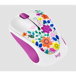 Logitech Design Collection Wireless Mouse - Flowers